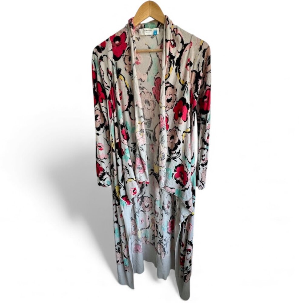 Anthropologie Sparrow Flora Exemplar Long Linen Blend Duster Cardigan - Size M